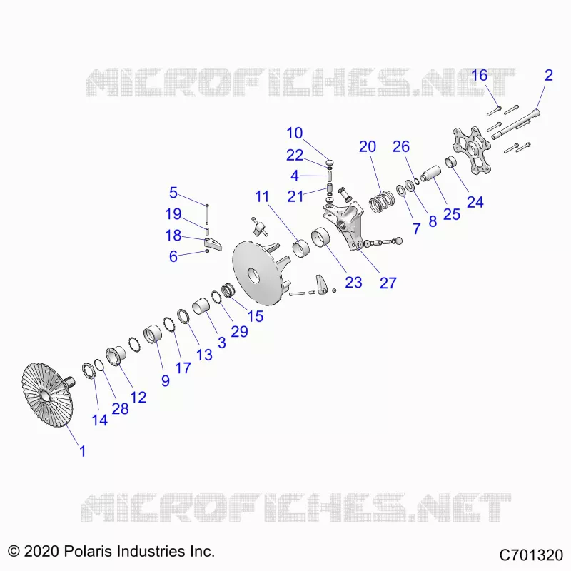 TREN, PRIMARY CLUTCH R22RSJ99A9/B9  (C701320)