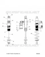 SUSPENSION, SHOCK TRASERO TRACK, VELOCITY 7045537