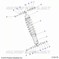 SUSPENSION, CHOQUE FRONTAL MOUNTING