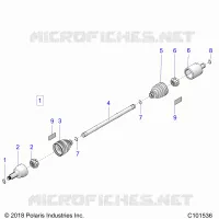 TREN, DRIVE SHAFT, FRONT