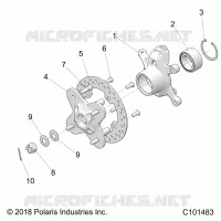 SUSPENSIÃ“N DELANTERA HUB AND STEERING KNUCKLE- A22SGE95KN (C101483)