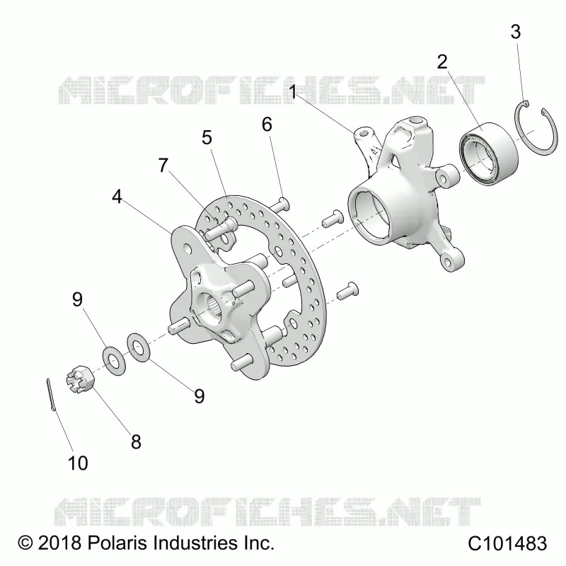 SUSPENSIÃ“N DELANTERA HUB AND STEERING KNUCKLE- A22SGE95KN (C101483)