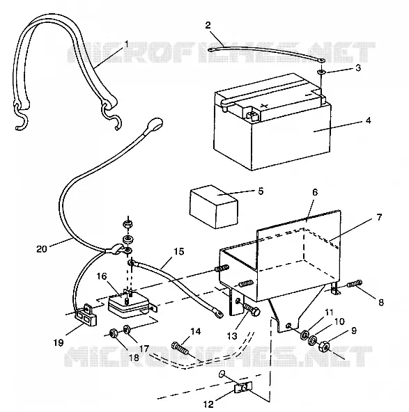 CAJA DE BATERIA ASSEMBLY TRAIL DELUXE E940262 (49273827380004)
