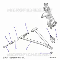 SUSPENSION, A-ARM AND PUNTAL MOUNTING