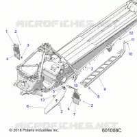CHASSIS, PROTECCIÃ³N DEL EMBRAGUE, FOOTRESTS, AND RUNNING BOARDS
