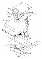 MONTAJE DEL DEPÓSITO DE COMBUSTIBLE 6X6 350L W938739 (4924062406008A)