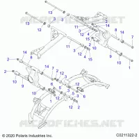 SUSPENSION TRASERA CONTROL ARM MOUNTING