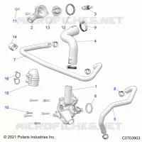 MOTOR, WATERPUMP AND BYPASS