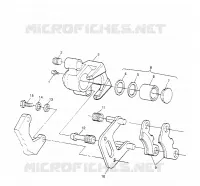MONTAJE DE FRENO DELANTERA Sportsman 4x4 W958040 (4930403040B008)