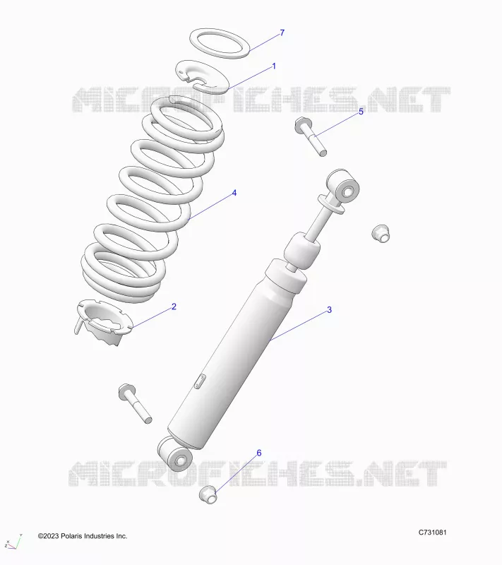 SUSPENSION, CHOQUE FRONTAL MOUNTING