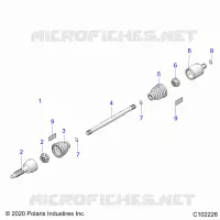TREN, REAR DRIVE SHAFT