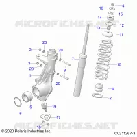 SUSPENSION, PUNTAL DELANTERO