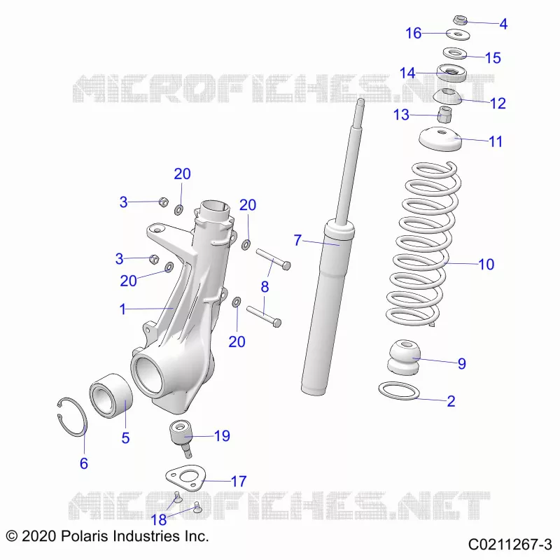 SUSPENSION, PUNTAL DELANTERO