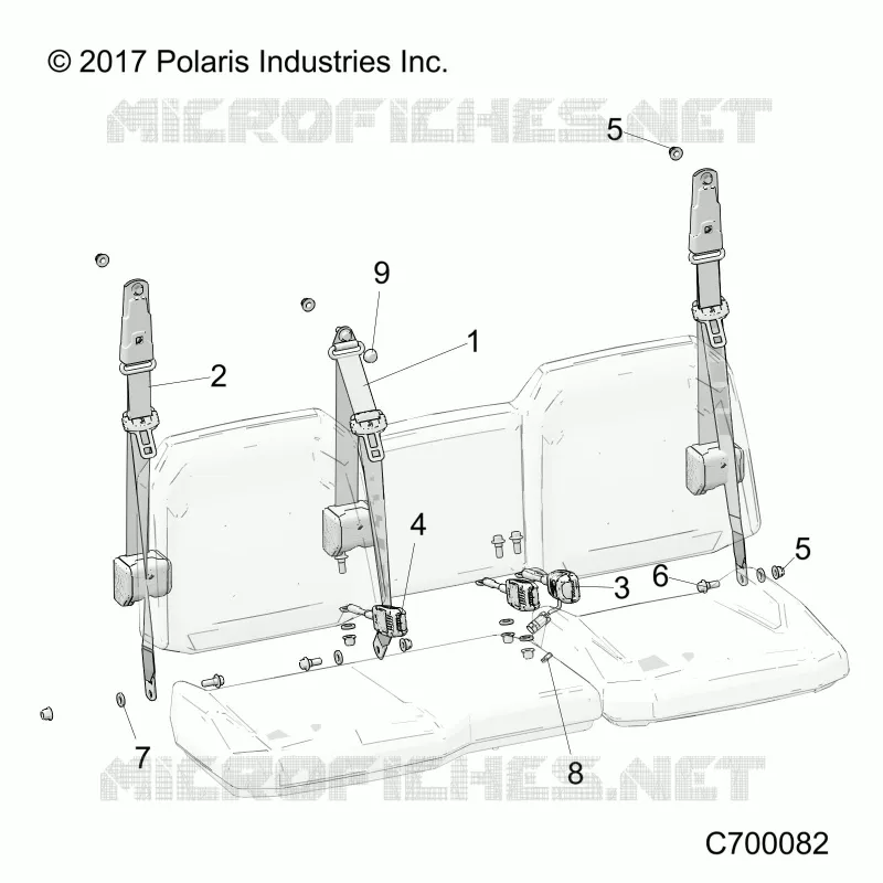ASIENTO BELT MOUNTING