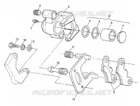 MONTAJE DE FRENO DELANTERA 4X4 350L W938139 (4924052405016A)