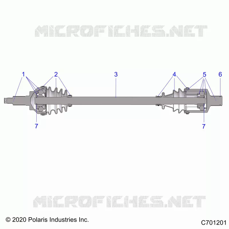 TREN, FRONT HALF SHAFT