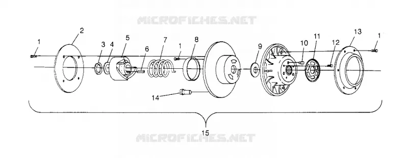accionado de embrague ASSEMBLY 440 XCR 0951660 (4929112911C002)
