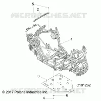 CHASSIS, MARCO PRINCIPAL AND SKID PLATE
