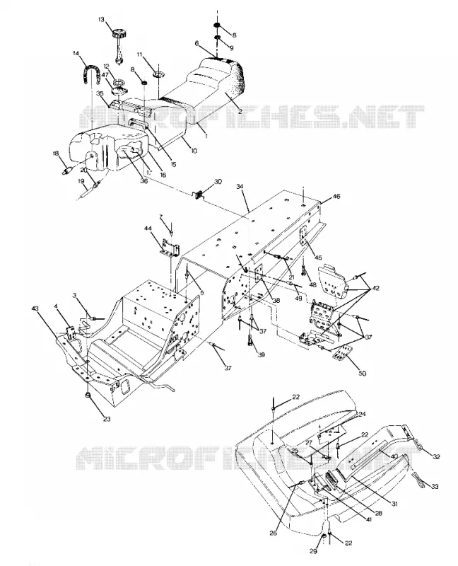 CHASIS AND ASIENTO Sport GT Updated 10/88 (4915451545031A)
