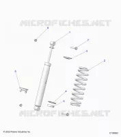 SUSPENSION, REAR MONTAJE DE DESCARGA