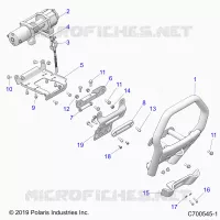 CHASSIS, FRONT BUMPER, W/CABRESTANTE