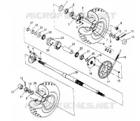 TRASERO conjunto de accionamiento RUEDA  (Prior to Serial #2295881) Magnum 2x4 W957544 (4926852685C003)