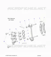 BRAKES, PINZA FRENO DELANTERA