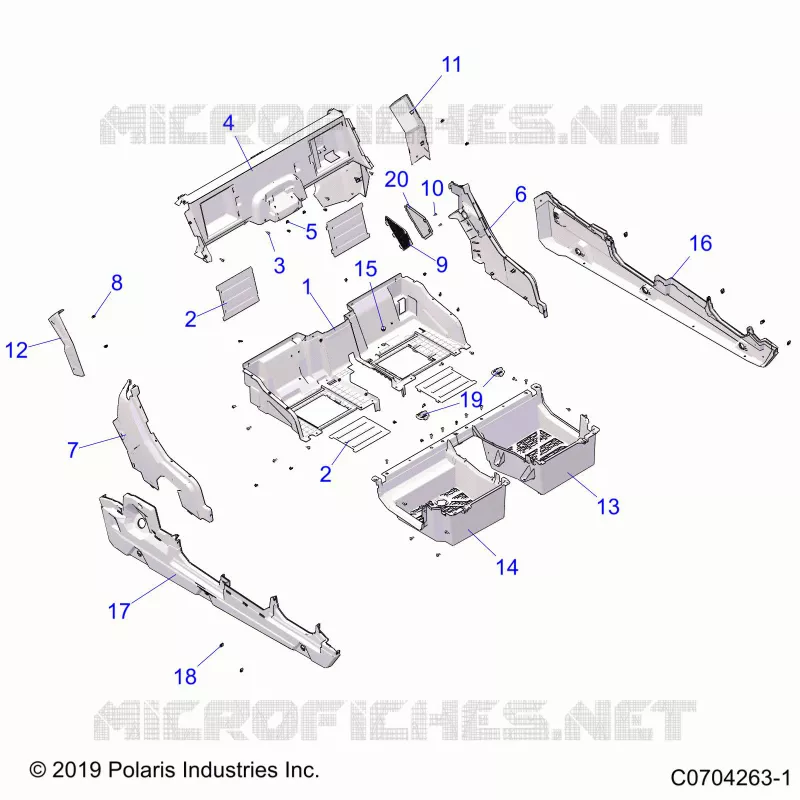 CARROCERÍA POSTERIOR CLOSEOFF, FENDERS AND FLOOR