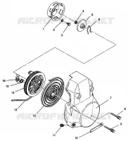 ARRANQUE DE RETROCESO ASSEMBLY 500 EFI 0942774 and EFI SKS 0942574 (4924982498039A)