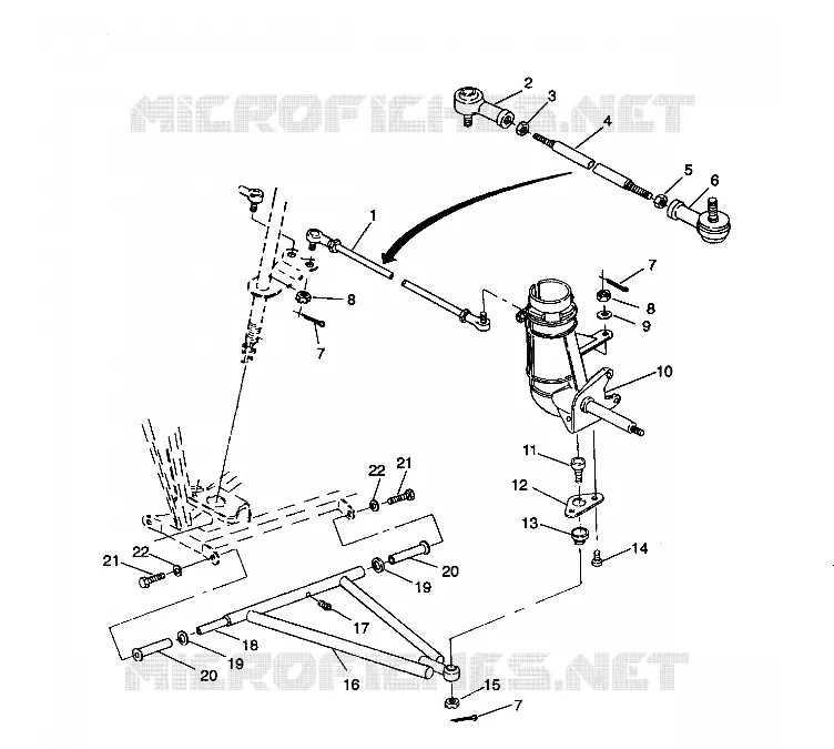 Wishbones Front   TIRANTES DE DIRECCIÓN 2X4 350L W937539 (4924032403016A)
