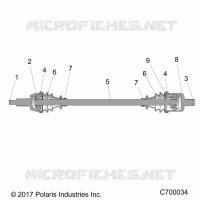 TREN, FRONT HALF SHAFT