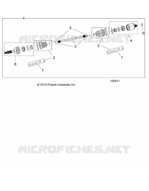 TREN, REAR HALF SHAFT