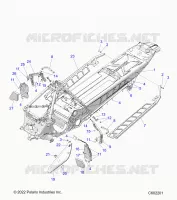 CHASSIS, PROTECCIÃ³N DEL EMBRAGUE, FOOTRESTS, AND RUNNING BOARDS