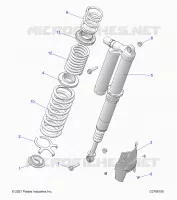 SUSPENSION, REAR MONTAJE DE DESCARGA, ULTIMATE