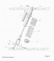 SUSPENSION, CHOQUE FRONTAL MOUNTING, STANDARD/PREMIUM