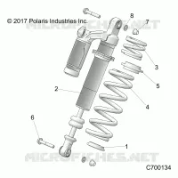 SUSPENSION TRASERA SHOCK MOUNTING