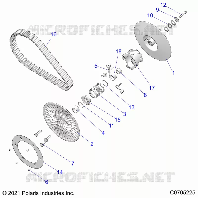 TREN, SECONDARY CLUTCH