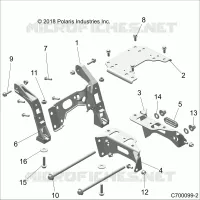 CHASIS, MOUNTING, FRONT GEARCASE