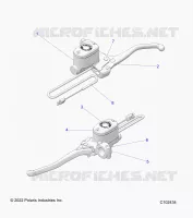FRENO FRONTAL BRAKE LEVER AND MASTER CYLINDER