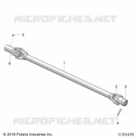 TREN, PROP SHAFT, FRONT