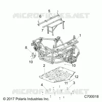 CHASSIS, MARCO PRINCIPAL AND SKID PLATES