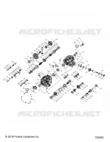 DRIVE TRAIN, PRINCIPAL GEARCASE INTERNALS