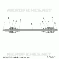 TREN, FRONT HALF SHAFT