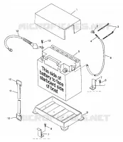 CAJA DE BATERIA HURRICANE B974473 and Intl. HURRICANE I974473 (4941044104B006)