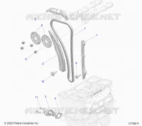 LA CADENA DE LEVAS AND TENSIONER