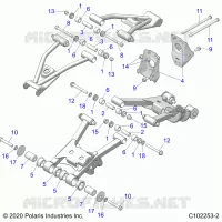 SUSPENSION TRASERA CONTROL ARM MOUNTING