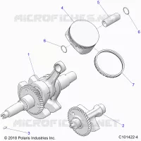 ENGINE, CIGUEÑAL, PISTON AND BALANCE SHAFT