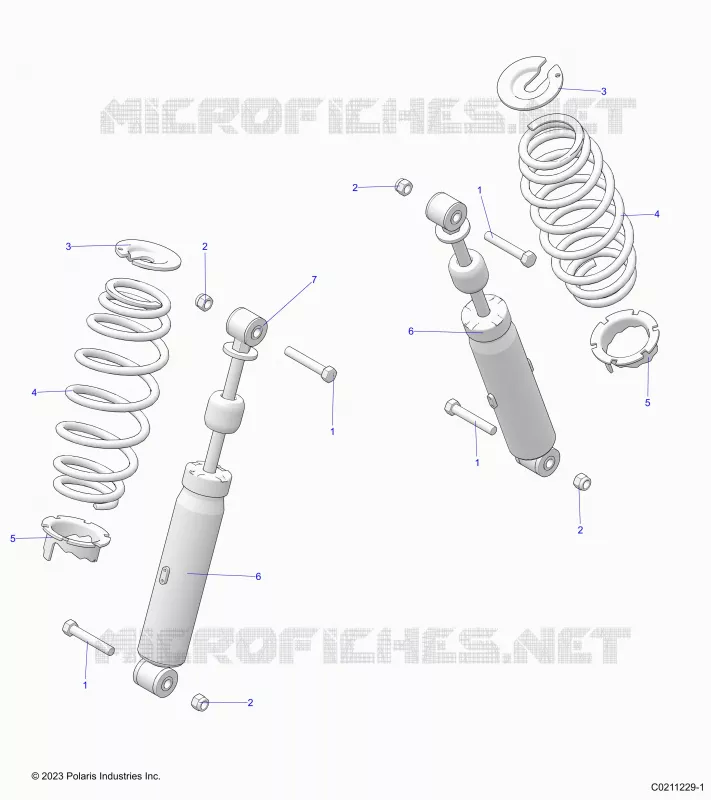 SUSPENSION TRASERA SHOCK AND MOUNTING