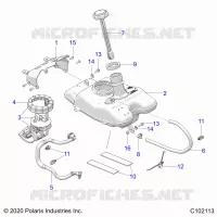 SISTEMA DE COMBUSTIBLE, FUEL TANK ASM.