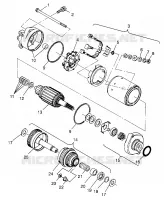 MOTOR DE ARRANQUE SL 700 B974071, Intl. SL 700 I974071, SL 700 Deluxe B974072 (4940874087C013)